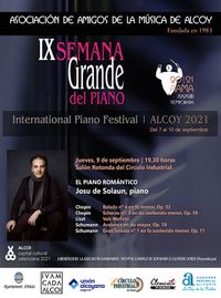 JOSU DE SOLAUN, piano JOSU DE SOLAUN, piano